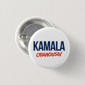 BADGE ROND 2,50 CM KAMALA ÉVIDEMMENT (Devant & derrière)