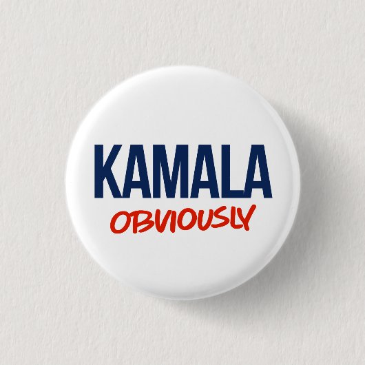 BADGE ROND 2,50 CM KAMALA ÉVIDEMMENT (Devant)