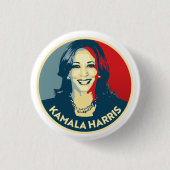 Badge Rond 2,50 Cm Kamala Harris (Devant)
