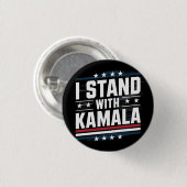 Badge Rond 2,50 Cm Kamala Harris (Devant & derrière)