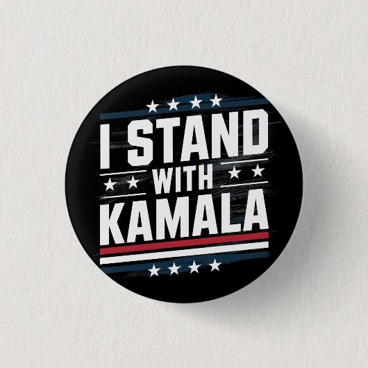 Badge Rond 2,50 Cm Kamala Harris (Devant)