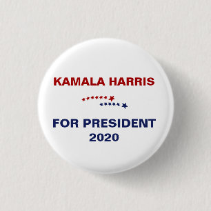 Badge Rond 2,50 Cm Kamala Harris pour le président 2020