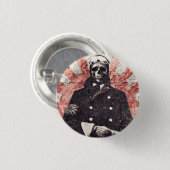 Badge Rond 2,50 Cm Kamikaze de crâne (Devant & derrière)