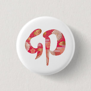 Badge Rond 2,50 Cm Kanji, Nouvel An, Bouton 2023