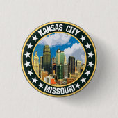 Badge Rond 2,50 Cm Kansas (Devant)