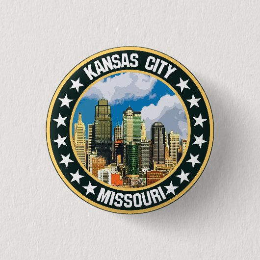 Badge Rond 2,50 Cm Kansas (Devant)
