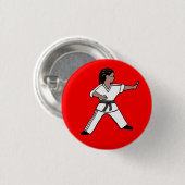 Badge Rond 2,50 Cm Karate Kid 1 bouton de pinback (Devant & derrière)