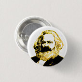 Badge Rond 2,50 Cm Karl Marx (Devant & derrière)