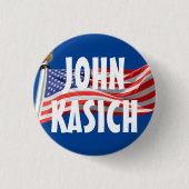 Badge Rond 2,50 Cm Kasich fonctionnant pour le bouton du Président (Devant)