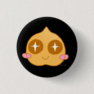 Badge Rond 2,50 Cm Kawaii de pois chiche