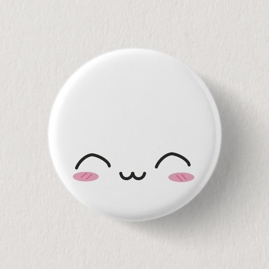 Badge Rond 2,50 Cm Kawaii fait face (Devant)