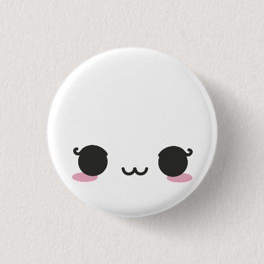 Badge Rond 2,50 Cm Kawaii fait face (Devant)