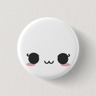 Badge Rond 2,50 Cm Kawaii fait face