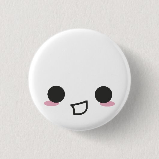 Badge Rond 2,50 Cm Kawaii fait face (Devant)