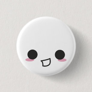 Badge Rond 2,50 Cm Kawaii fait face