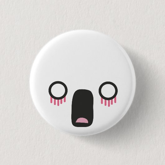 Badge Rond 2,50 Cm Kawaii fait face (Devant)