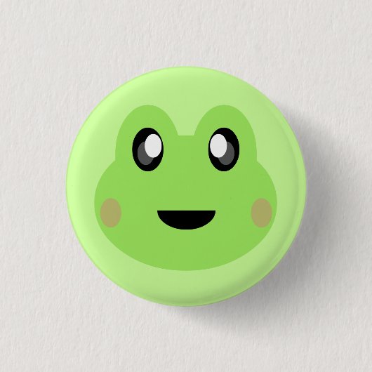 BADGE ROND 2,50 CM KAWAII FROG SUPER CUTE SWEETY (Devant)