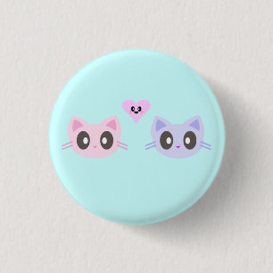 Badge Rond 2,50 Cm kawaii kitty love