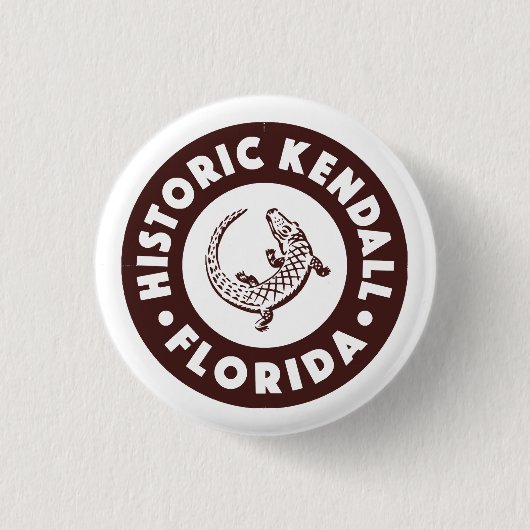Badge Rond 2,50 Cm Kendall Floride Cercle - Brun (Devant)