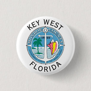 Badge Rond 2,50 Cm Key West - Florida Keys