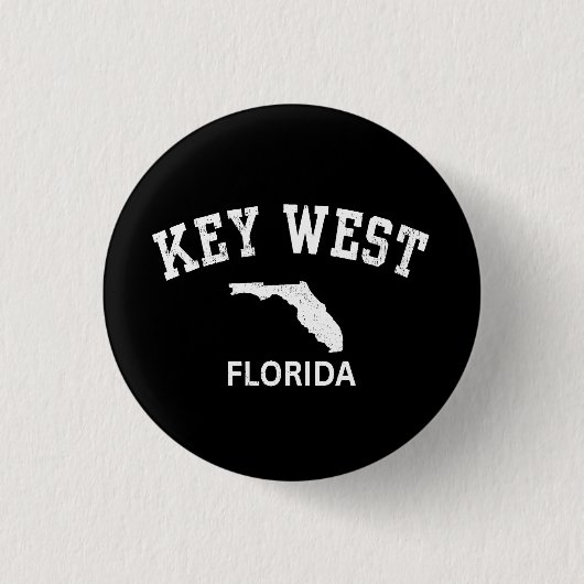 Badge Rond 2,50 Cm Key West Floride (Devant)