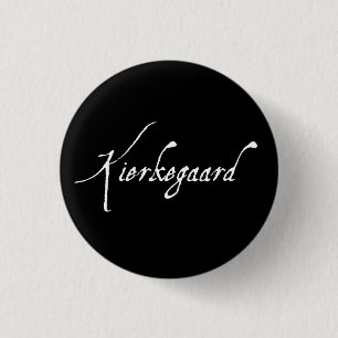 Badge Rond 2,50 Cm "KIERKEGAARD" 1,25 pouces