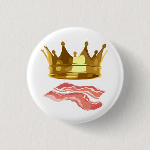 Badge Rond 2,50 Cm King Bacon