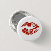 Badge Rond 2,50 Cm Kiss (Devant & derrière)