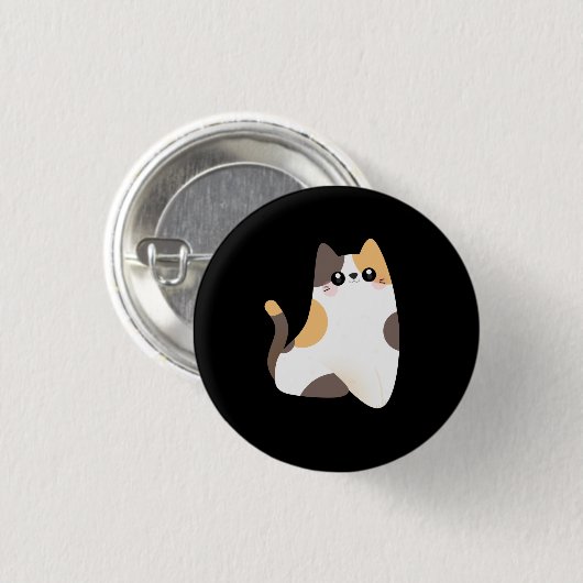 Badge Rond 2,50 Cm Kitten (Devant & derrière)