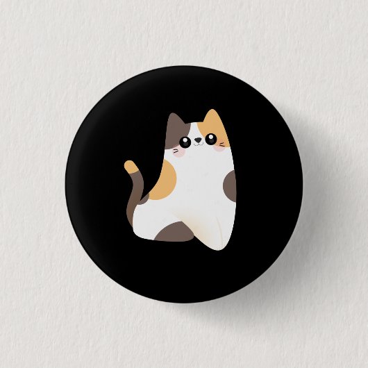 Badge Rond 2,50 Cm Kitten (Devant)