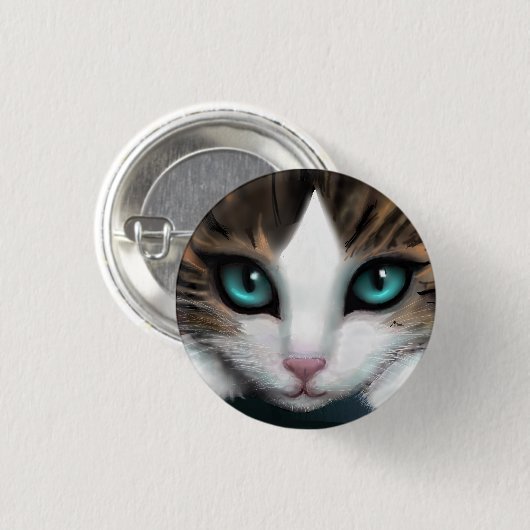 Badge Rond 2,50 Cm Kitten (Devant & derrière)