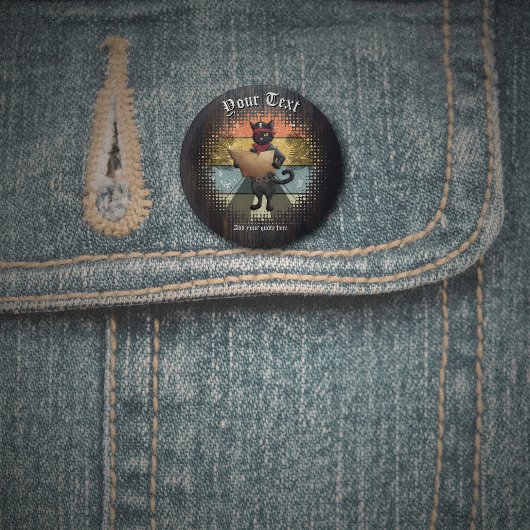 Badge Rond 2,50 Cm Kitty Buccaneer's Sunset Quest