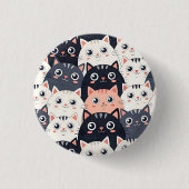 Badge Rond 2,50 Cm Kitty Kat Kaleidoscope (Devant)