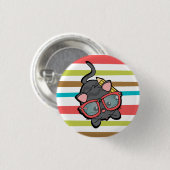 Badge Rond 2,50 Cm Kitty Smarty (Devant & derrière)