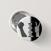 Badge Rond 2,50 Cm Kneel for Peace and Stand for Justice (Devant & derrière)