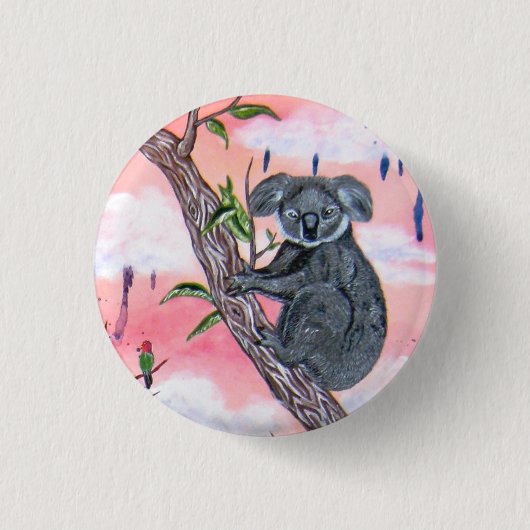 Badge Rond 2,50 Cm Koala (Devant)