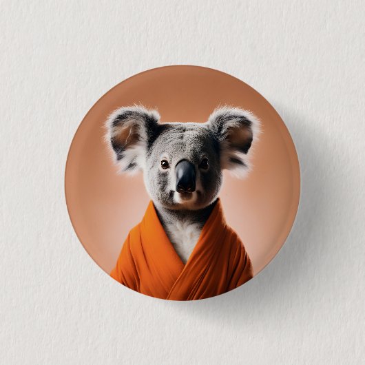 Badge Rond 2,50 Cm Koala bouddhiste (Devant)