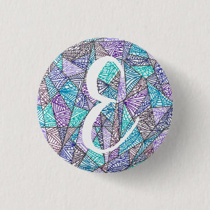 Badge Rond 2,50 Cm Kolmio (cool colors) Personalized Button