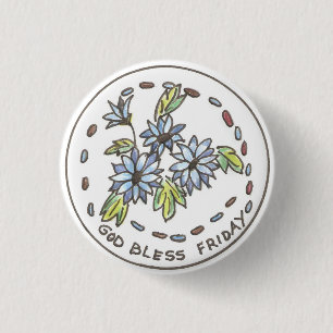 Badge Rond 2,50 Cm Korenbloem