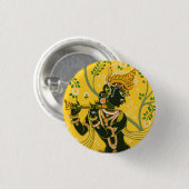 Badge Rond 2,50 Cm Krishna (Devant & derrière)