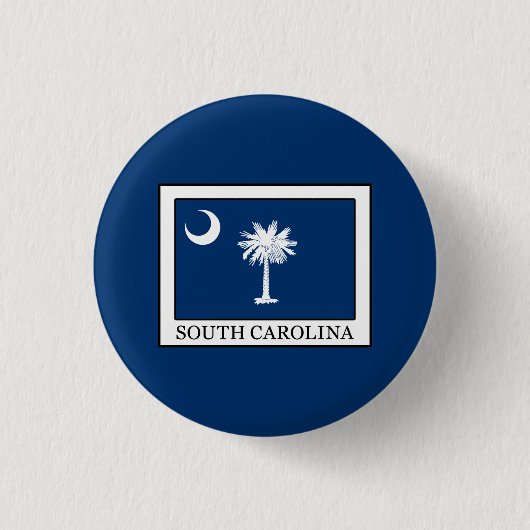 Badge Rond 2,50 Cm La Caroline du Sud (Devant)