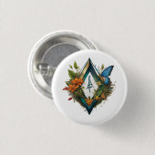 Badge Rond 2,50 Cm la chanson forestière-2 (Devant & derrière)