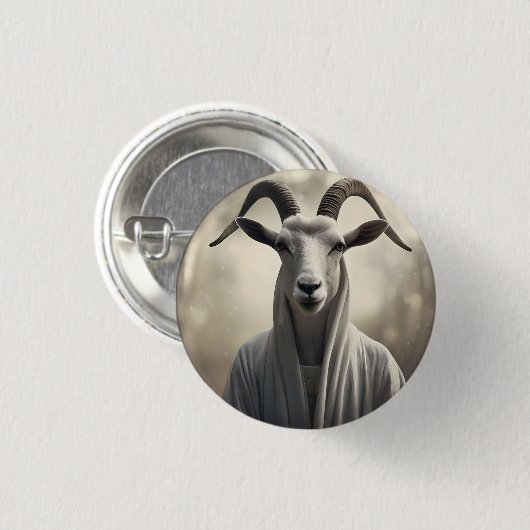 Badge Rond 2,50 Cm La chèvre Shepard, (Devant & derrière)