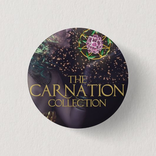 Badge Rond 2,50 Cm La collection Carnation (Devant)