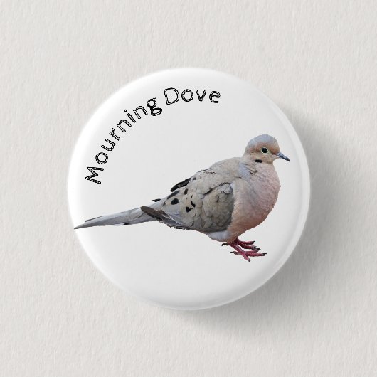 Badge Rond 2,50 Cm La colombe en deuil (Devant)