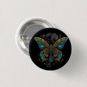 Badge Rond 2,50 Cm la conception papillon (Devant & derrière)