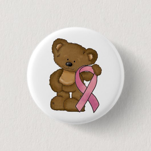 Badge Rond 2,50 Cm La conscience de cancer du sein goupille des (Devant)