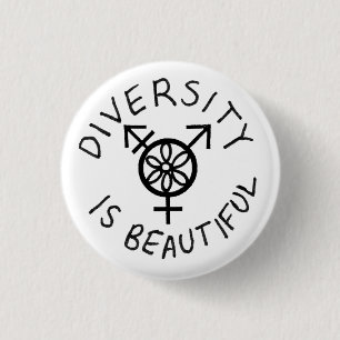 Badge Rond 2,50 Cm La diversité est belle