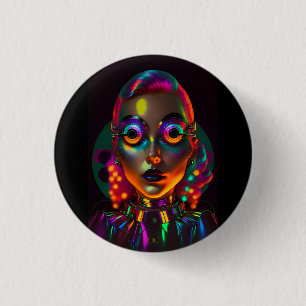 Badge Rond 2,50 Cm La Femme Électrique