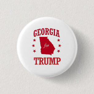 BADGE ROND 2,50 CM LA GÉORGIE POUR DONALD TRUMP